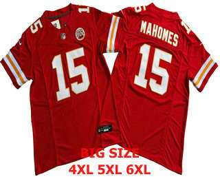 Men%27s Kansas City Chiefs #15 Patrick Mahomes Red FUSE Limited Vapor Stitched Jersey